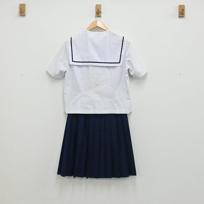【中古】茨城県 神栖第四中学校 女子制服 3点（セーラー服・スカート）sf003703