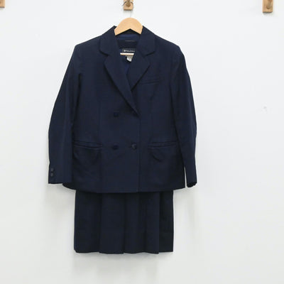 【中古】神奈川県 桜丘高等学校 女子制服 2点（ブレザー・ジャンパースカート）sf003706