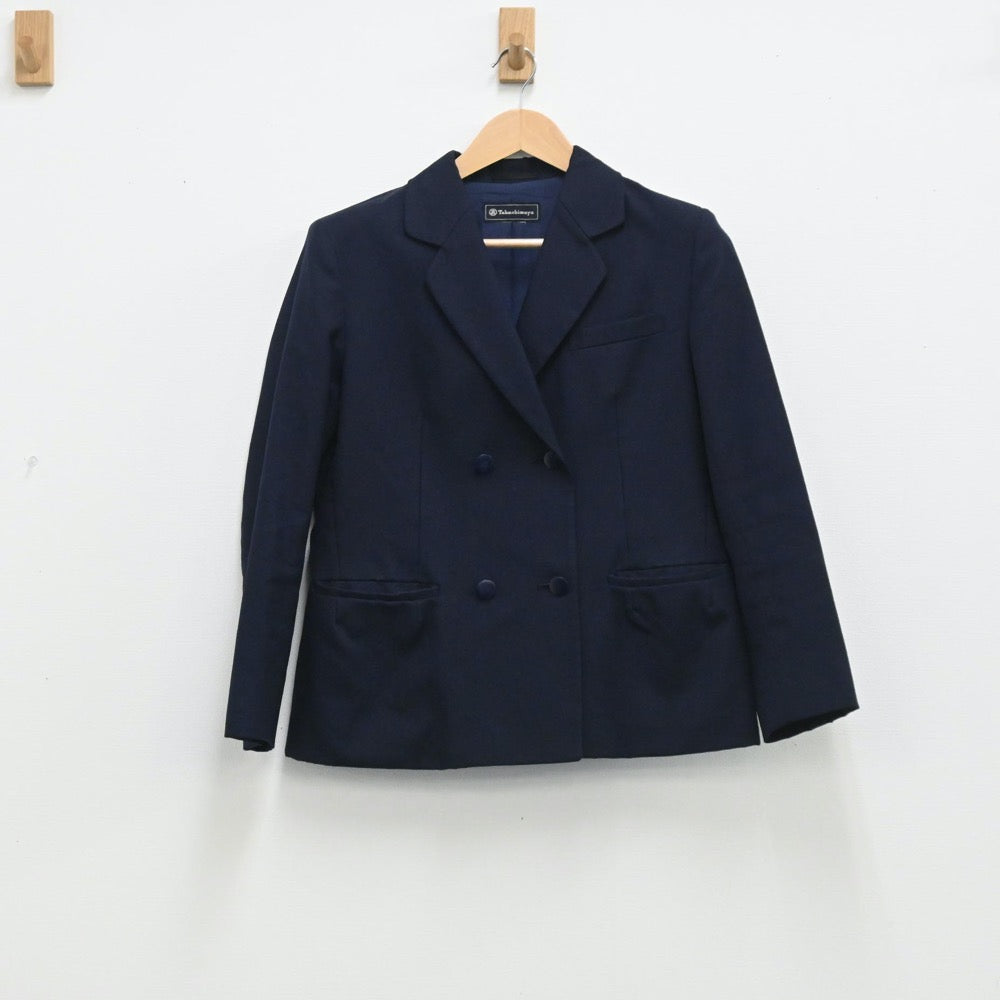 【中古】神奈川県 桜丘高等学校 女子制服 2点（ブレザー・ジャンパースカート）sf003706