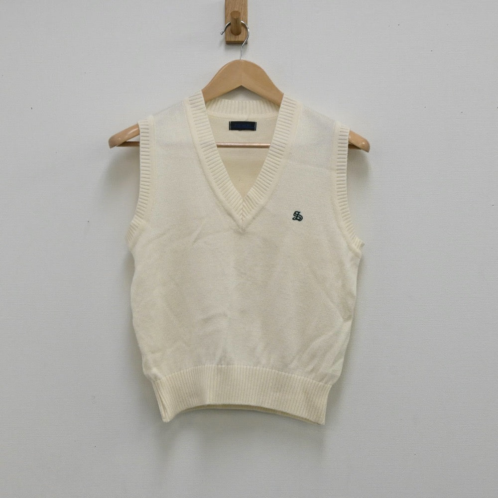 【中古】東京都 専修大学附属高等学校 女子制服 1点（ニットベスト）sf003711