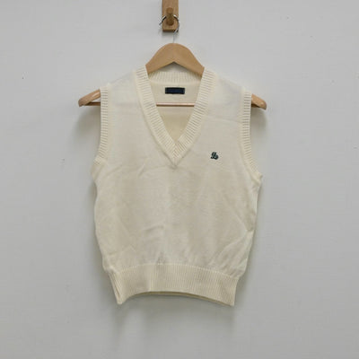 【中古】東京都 専修大学附属高等学校 女子制服 1点（ニットベスト）sf003711