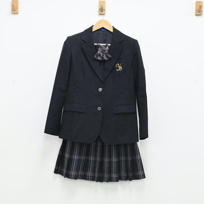 【中古】東京都 八雲学園中学・高等学校 女子制服 3点（ブレザー・スカート）sf003722