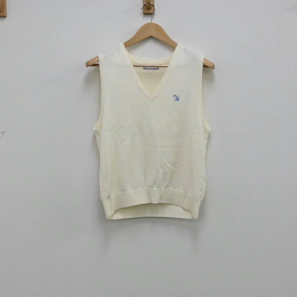 【中古】東京都 八雲学園中学・高等学校 女子制服 3点（ニットベスト・スカート）sf003723