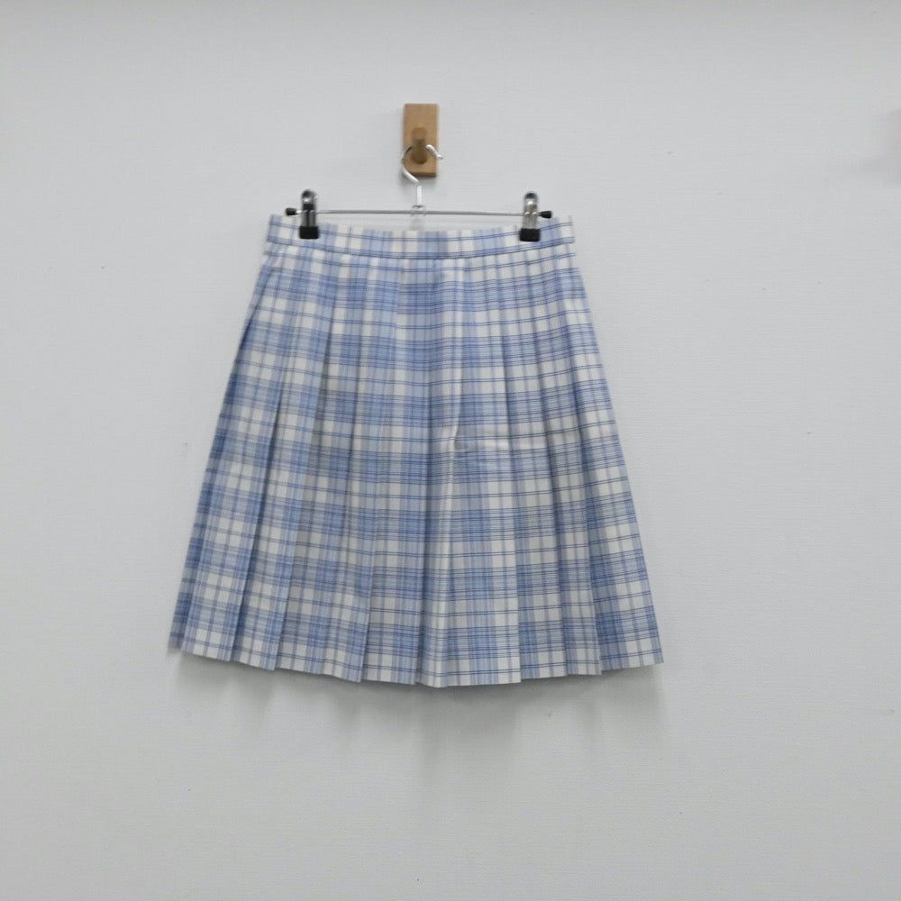 【中古】東京都 八雲学園中学・高等学校 女子制服 3点（ニットベスト・スカート）sf003723