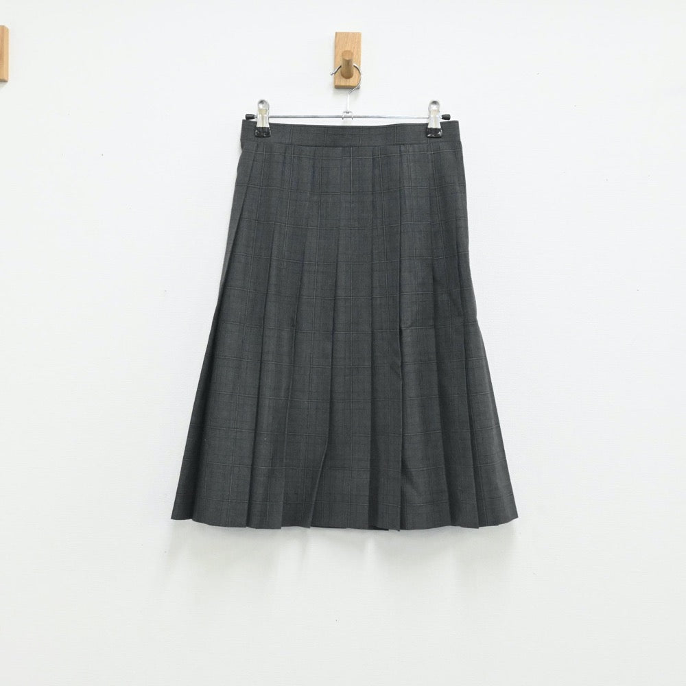 【中古】東京都 松江第四中学校 女子制服 3点（シャツ・ニットベスト・スカート）sf003734