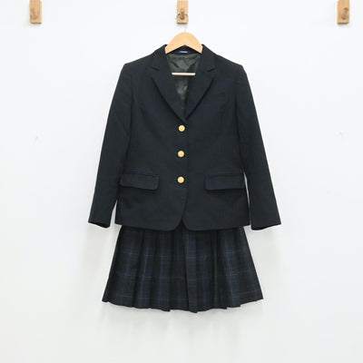 【中古】岡山県 玉野高等学校 女子制服 8点（ブレザー・スカート）sf003740