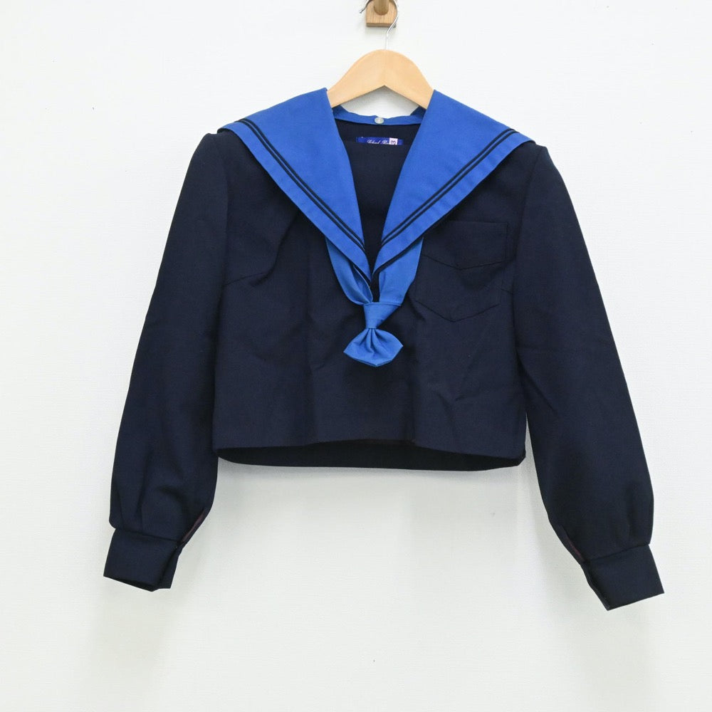 【中古】大阪府 夕陽丘高等学校 女子制服 4点（セーラー服・セーラー服）sf003749