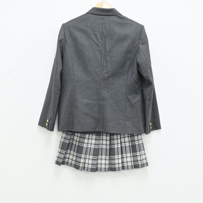 【中古】東京都 立志舎高等学校 女子制服 3点（ブレザー・スカート）sf003752