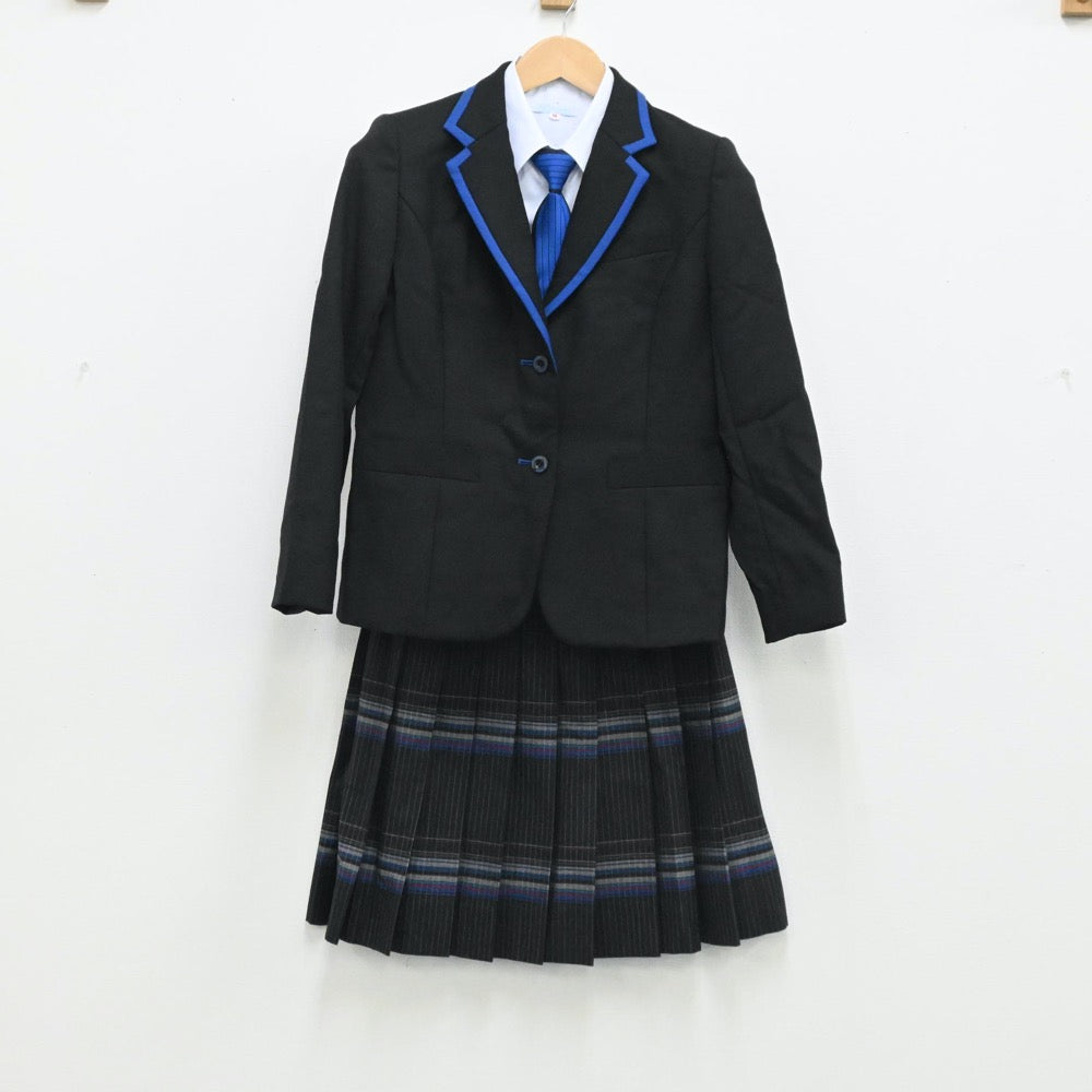 【中古】大阪府 賢明学院高等学校 女子制服 5点（ブレザー・シャツ・スカート）sf003758