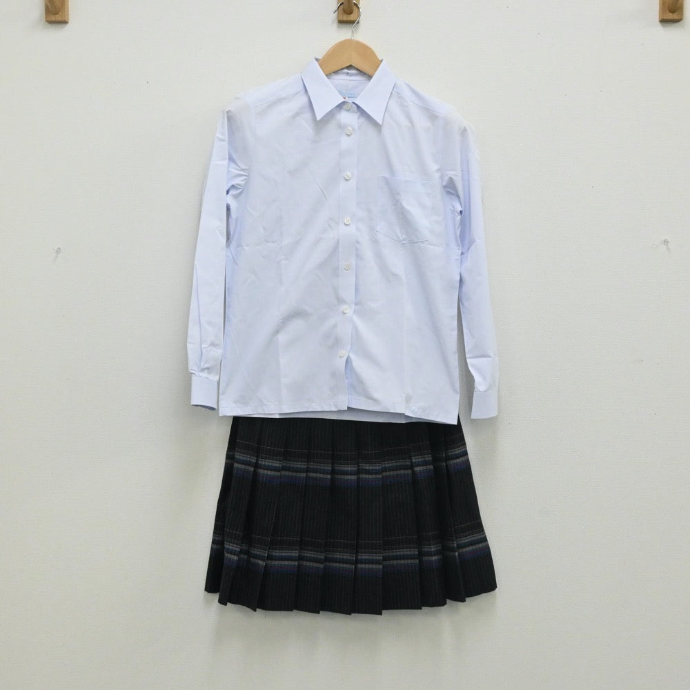 【中古】大阪府 賢明学院高等学校 女子制服 5点（ブレザー・シャツ・スカート）sf003758