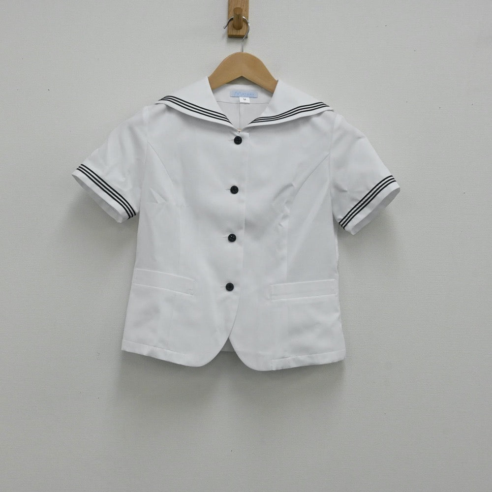 【中古】大阪府 賢明学院高等学校 女子制服 2点（セーラー服・スカート）sf003759