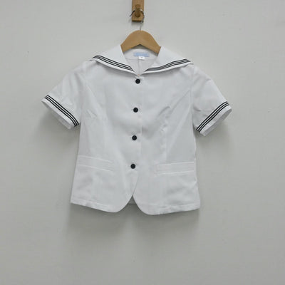 【中古】大阪府 賢明学院高等学校 女子制服 2点（セーラー服・スカート）sf003759