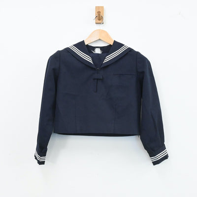 【中古】東京都 墨田区立本所中学校 女子制服 2点（セーラー服・ジャンパースカート）sf003766