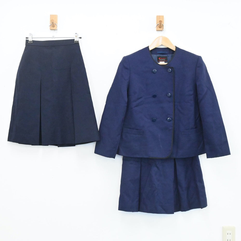 【中古】宮城県 仙台市立折立中学校 女子制服 3点（ブレザー・スカート）sf003771