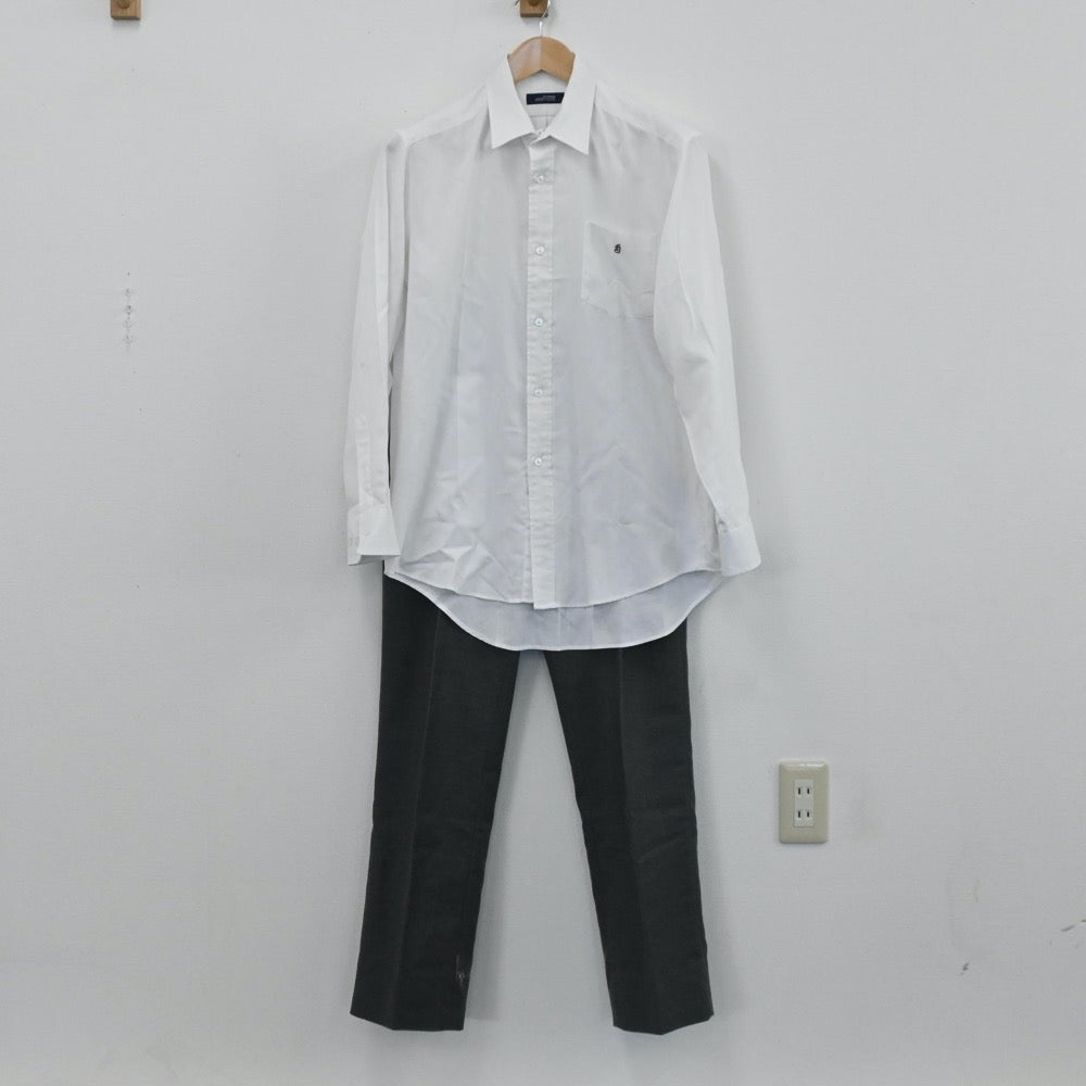 【中古】茨城県 常総学院高等学校 男子制服 3点（ブレザー・シャツ・ズボン）sf003773