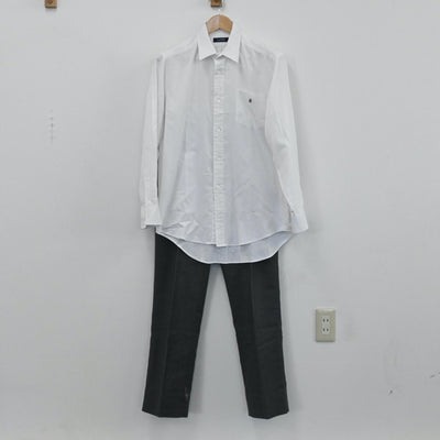 【中古】茨城県 常総学院高等学校 男子制服 3点（ブレザー・シャツ・ズボン）sf003773
