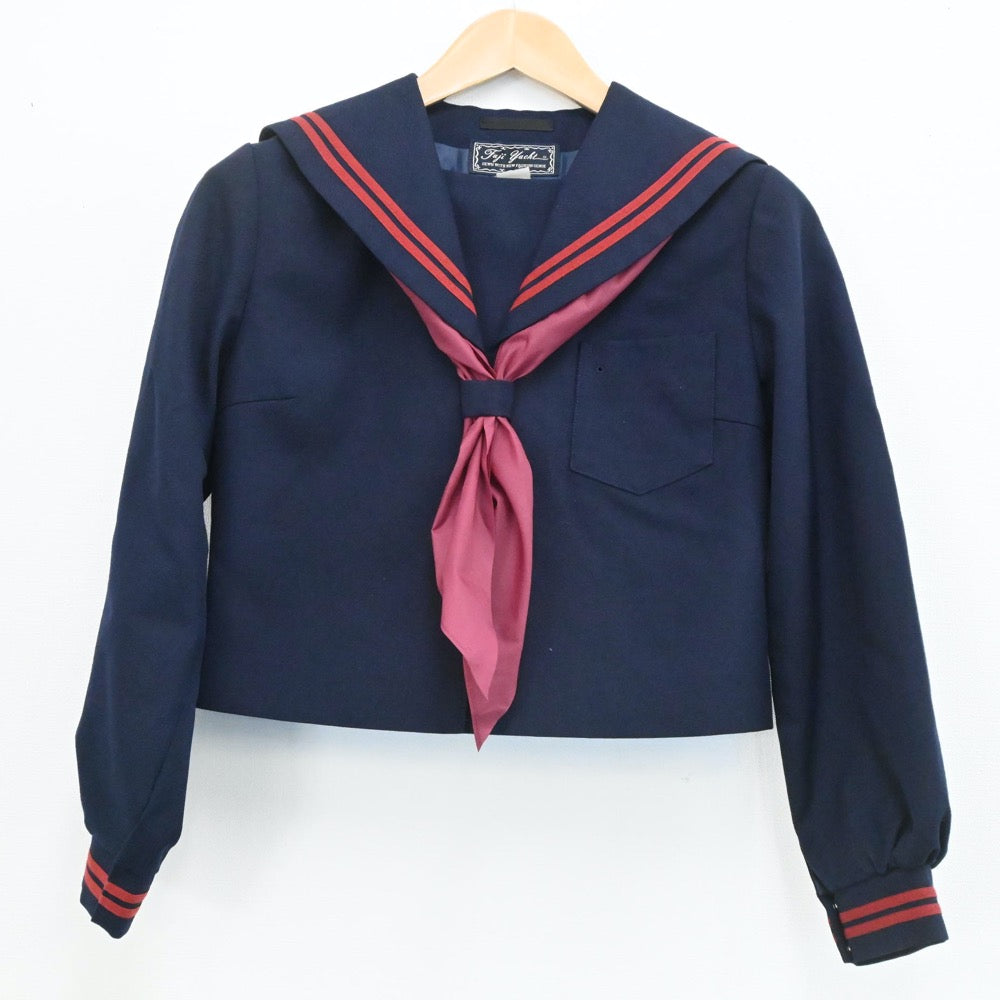 江戸川学園取手中学高等学校 指定コート 女子用ネイビー Sサイズ 中古制服】宮崎県 名取市立名取第一中学校 女子制服 3点
