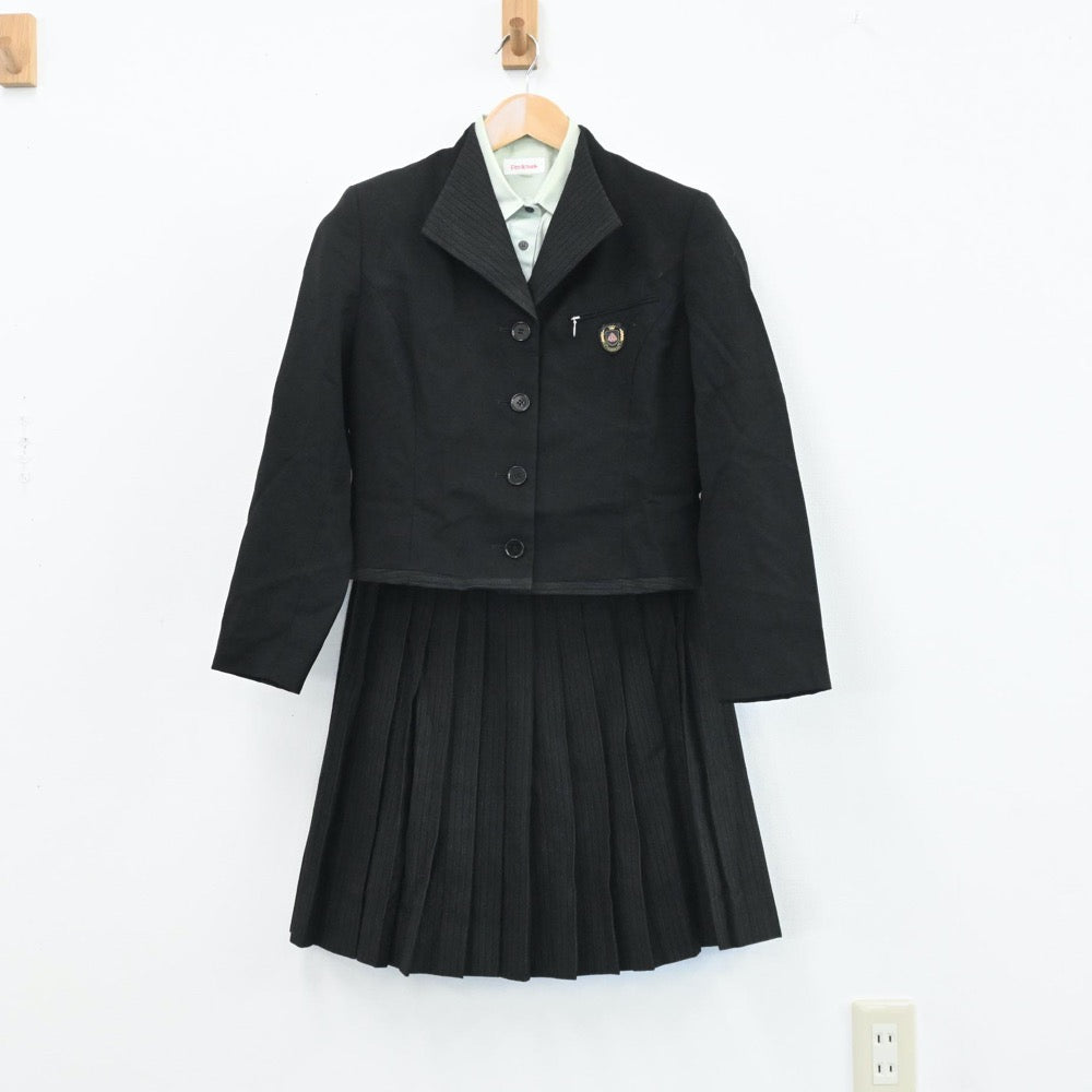 【中古】大分県 楊志館高等学校 女子制服 5点（ブレザー・シャツ・スカート）sf003783