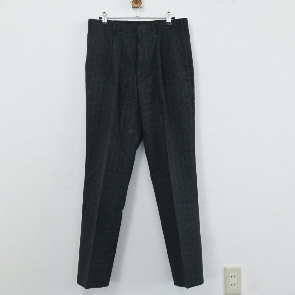 【中古】東京都 実践学院高等学校 男子制服 4点（ブレザー・ニット・ズボン）sf003787