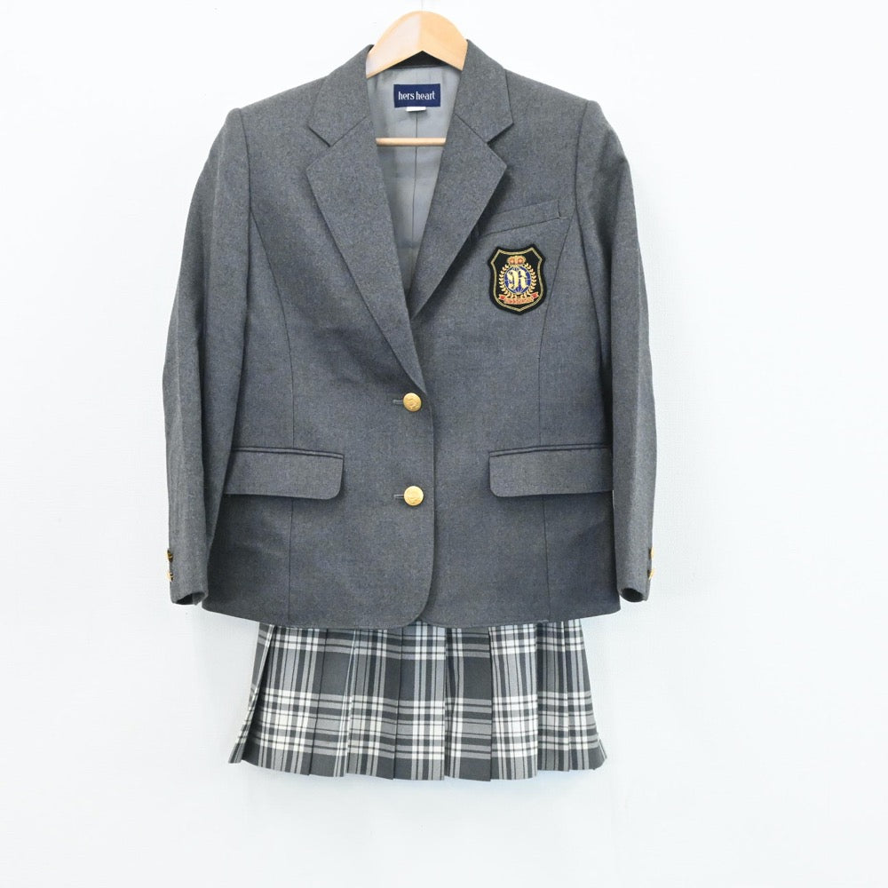 【中古】東京都 立志舎高等学校 女子制服 3点（ブレザー・スカート）sf003788