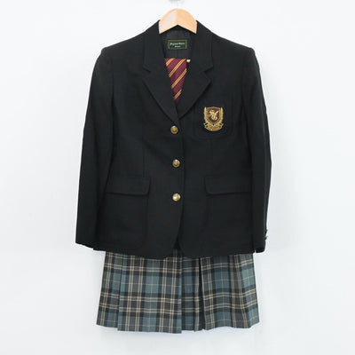 【中古】東京都 杉並学院高校 女子制服 4点（ブレザー・ニット・スカート）sf003790