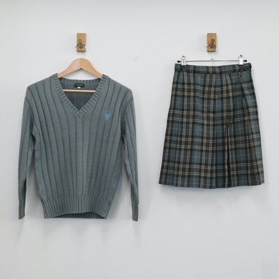 【中古】東京都 杉並学院高校 女子制服 4点（ブレザー・ニット・スカート）sf003790