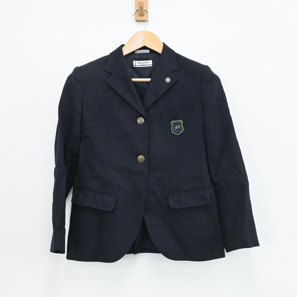 【中古】福岡県 福岡講倫館高等学校 女子制服 4点（ブレザー・シャツ・スカート）sf003794