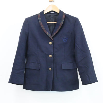 【中古】岡山県 高松農業高校 女子制服 2点（ブレザー・ニット）sf003797