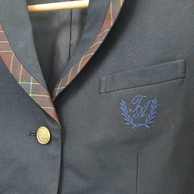 【中古】岡山県 高松農業高校 女子制服 2点（ブレザー・ニット）sf003797