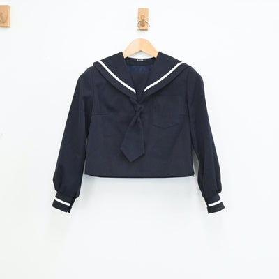 【中古】静岡県 愛鷹中学校 女子制服 3点（セーラー服・スカート）sf003842