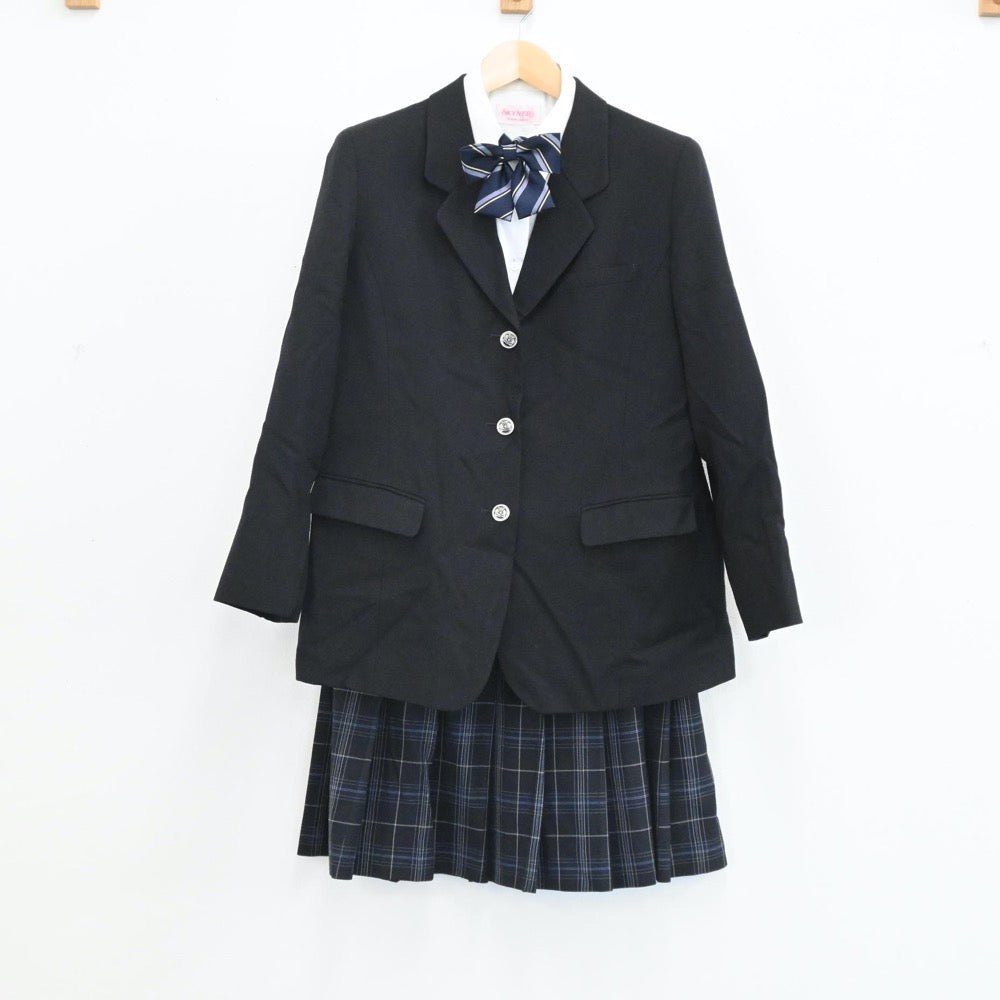 【中古】埼玉県 進修館高等学校 女子制服 5点（ブレザー・シャツ・スカート）sf003855