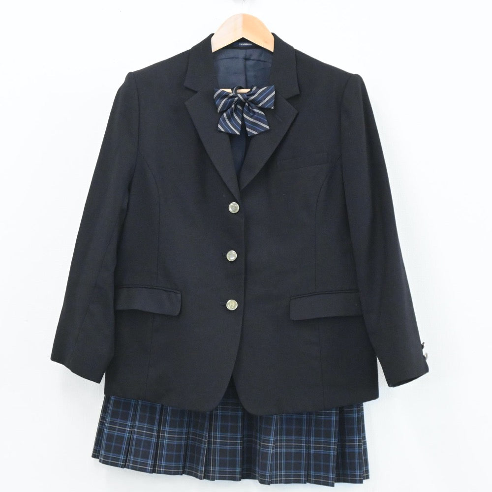 【中古】神奈川県 神奈川県立吉田島高校 女子制服 4点（ブレザー・スカート）sf003916