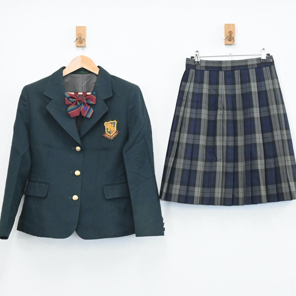 【中古】福岡県 西南学院高校 女子制服 3点（ブレザー・スカート）sf003918