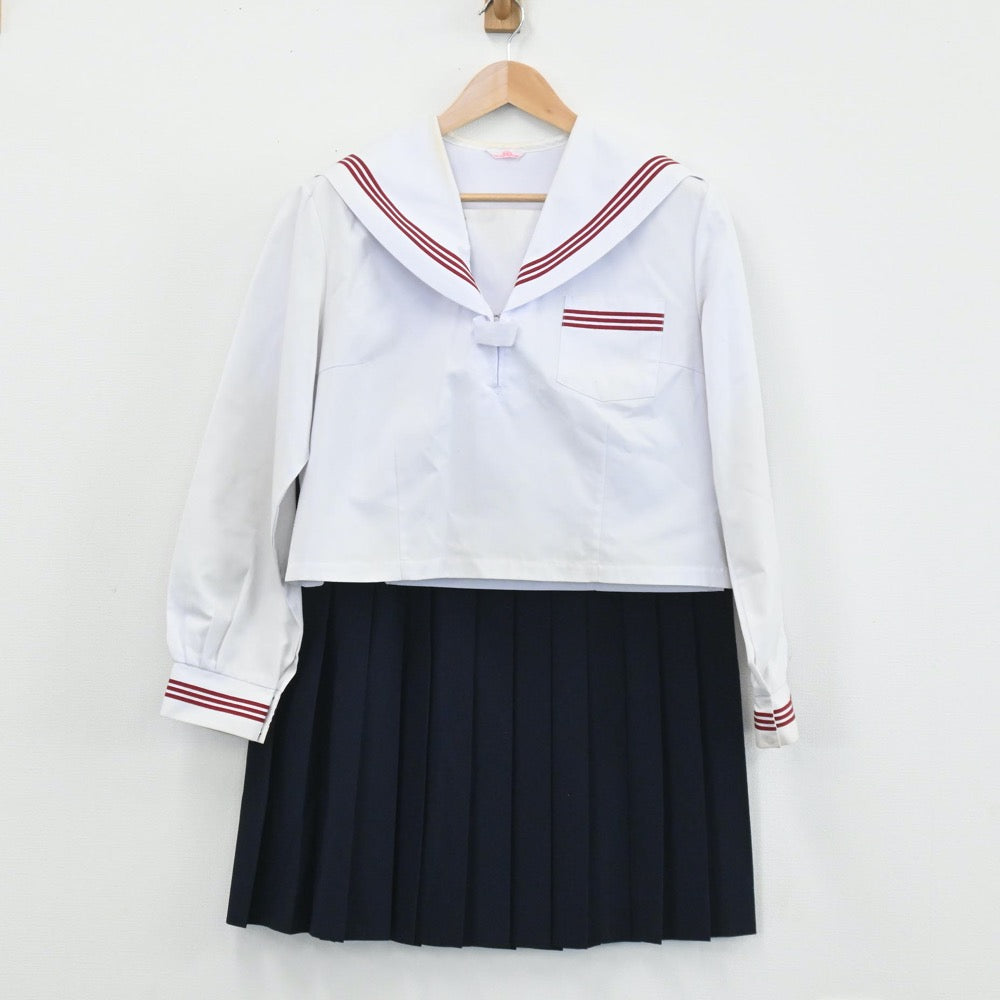 中古制服】神奈川県 南足柄中学校 女子制服 3点（セーラー服・セーラー服・スカート）sf003923【リサイクル学生服】 | 中古制服通販パレイド