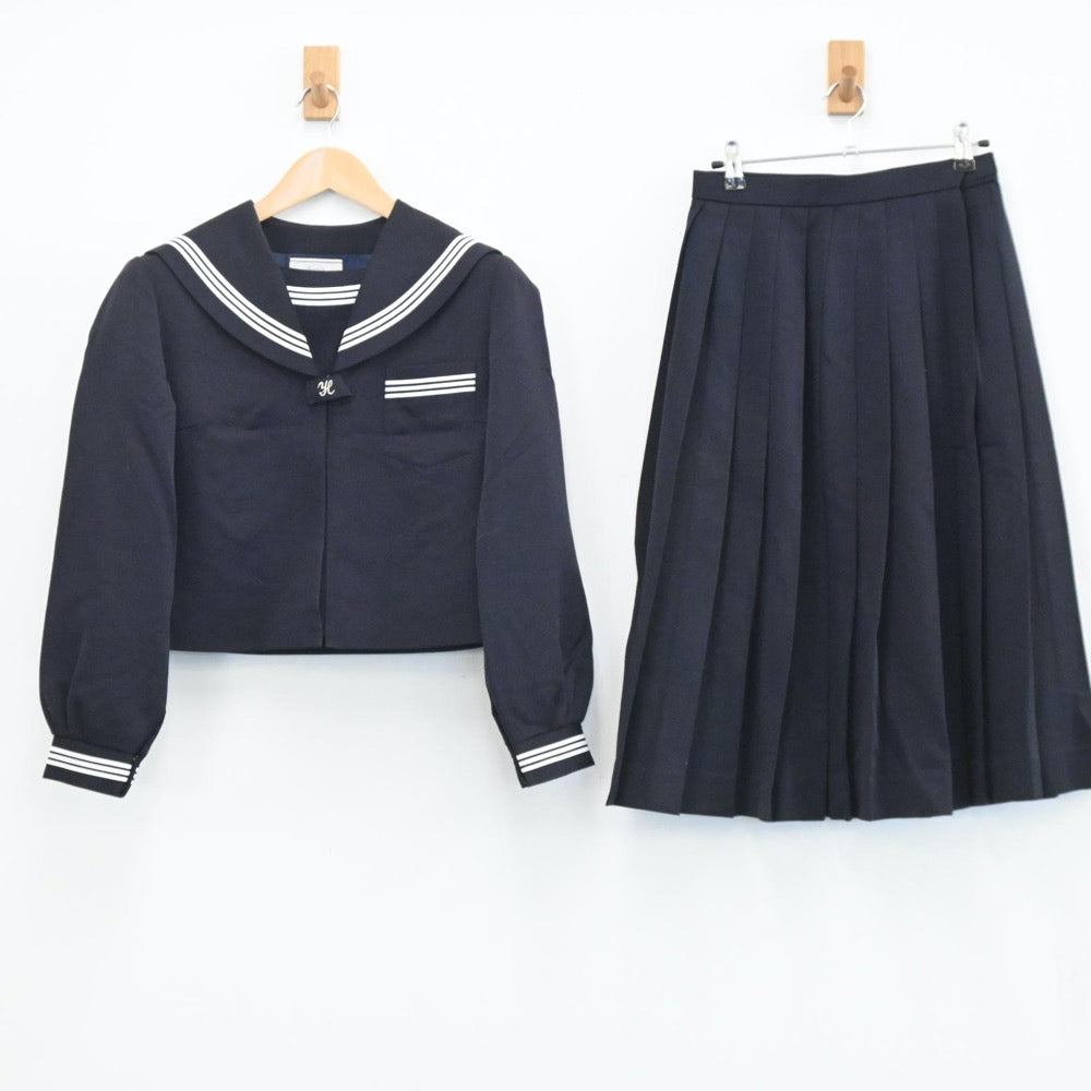 中古制服】滋賀県 五個荘中学校 女子制服 2点（セーラー服