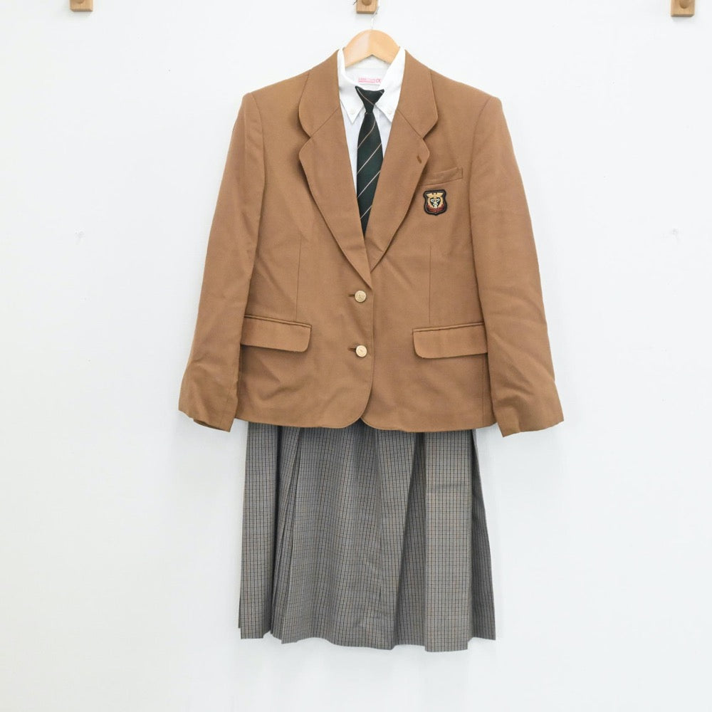 【中古】長崎県 長崎市立長崎商業高校 女子制服 5点（ブレザー・ニット・シャツ・スカート）sf003969