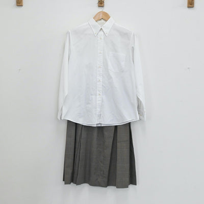 【中古】長崎県 長崎市立長崎商業高校 女子制服 5点（ブレザー・ニット・シャツ・スカート）sf003969