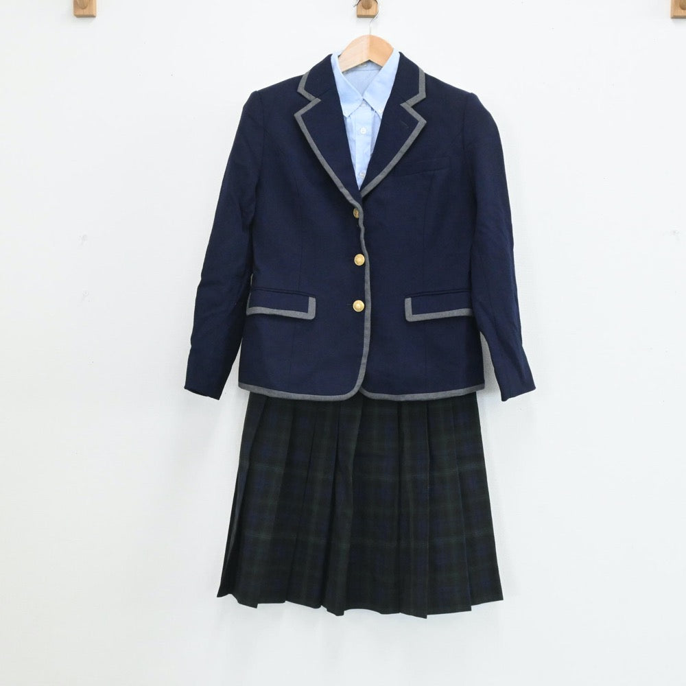 【中古】東京都 上野学園高等学校 女子制服 3点（ブレザー・シャツ・スカート）sf003981