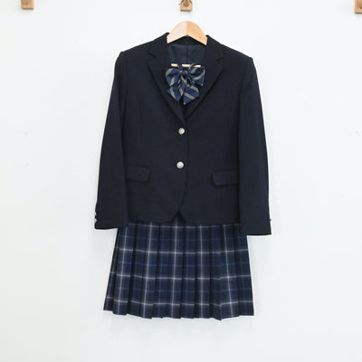 【中古】東京都 聖進学院高校 女子制服 4点（ブレザー・スカート）sf003982