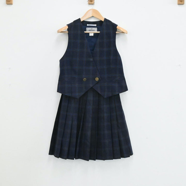 【中古】愛知県 猿投農林高等学校 女子制服 5点（ブレザー・ベスト・シャツ・スカート）sf003998