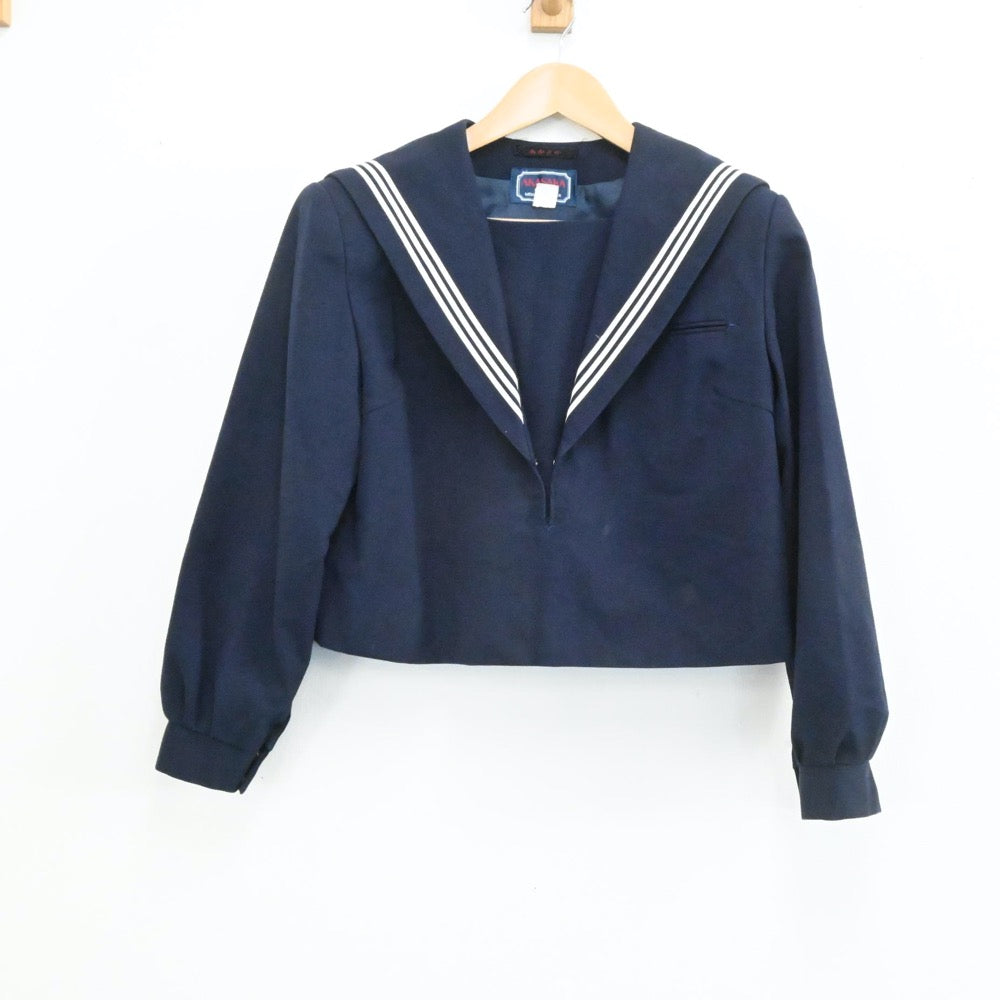 【中古】福岡県 福岡県立宗像高校 女子制服 2点（セーラー服・ジャンパースカート）sf004008