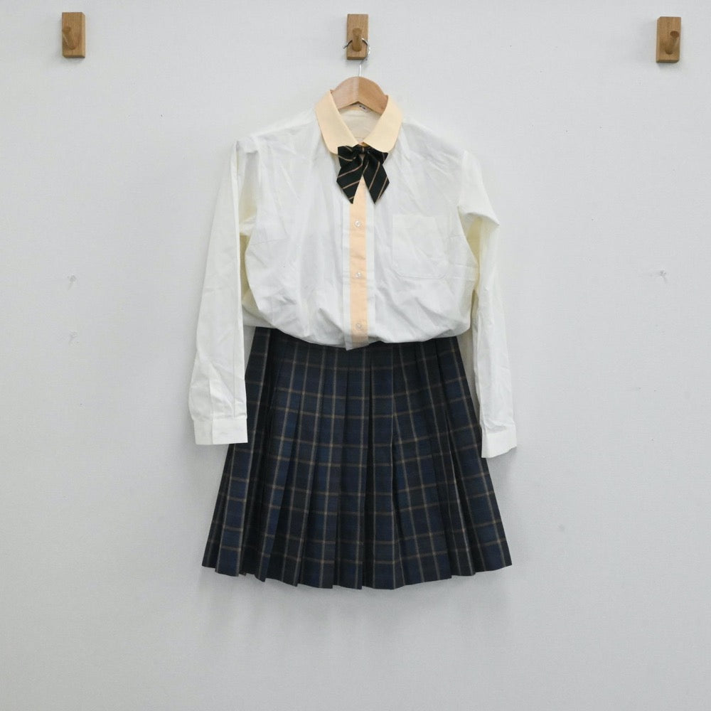 【中古】宮崎県 宮崎日本大学高等学校 女子制服 6点（ブレザー・ニット・シャツ・スカート）sf004015