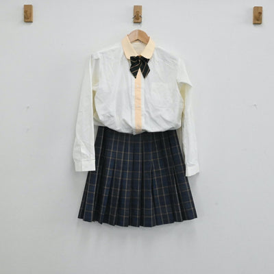 【中古】宮崎県 宮崎日本大学高等学校 女子制服 6点（ブレザー・ニット・シャツ・スカート）sf004015