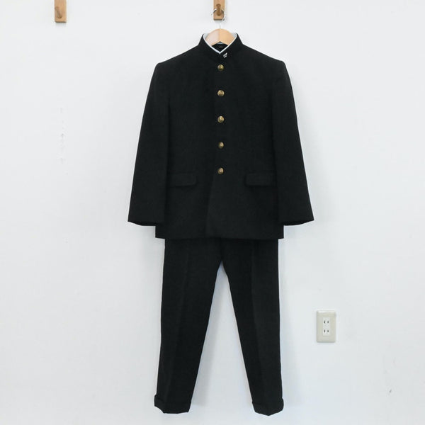 中古制服】東京都 早稲田大学高等学院 男子制服 4点（学ラン・シャツ