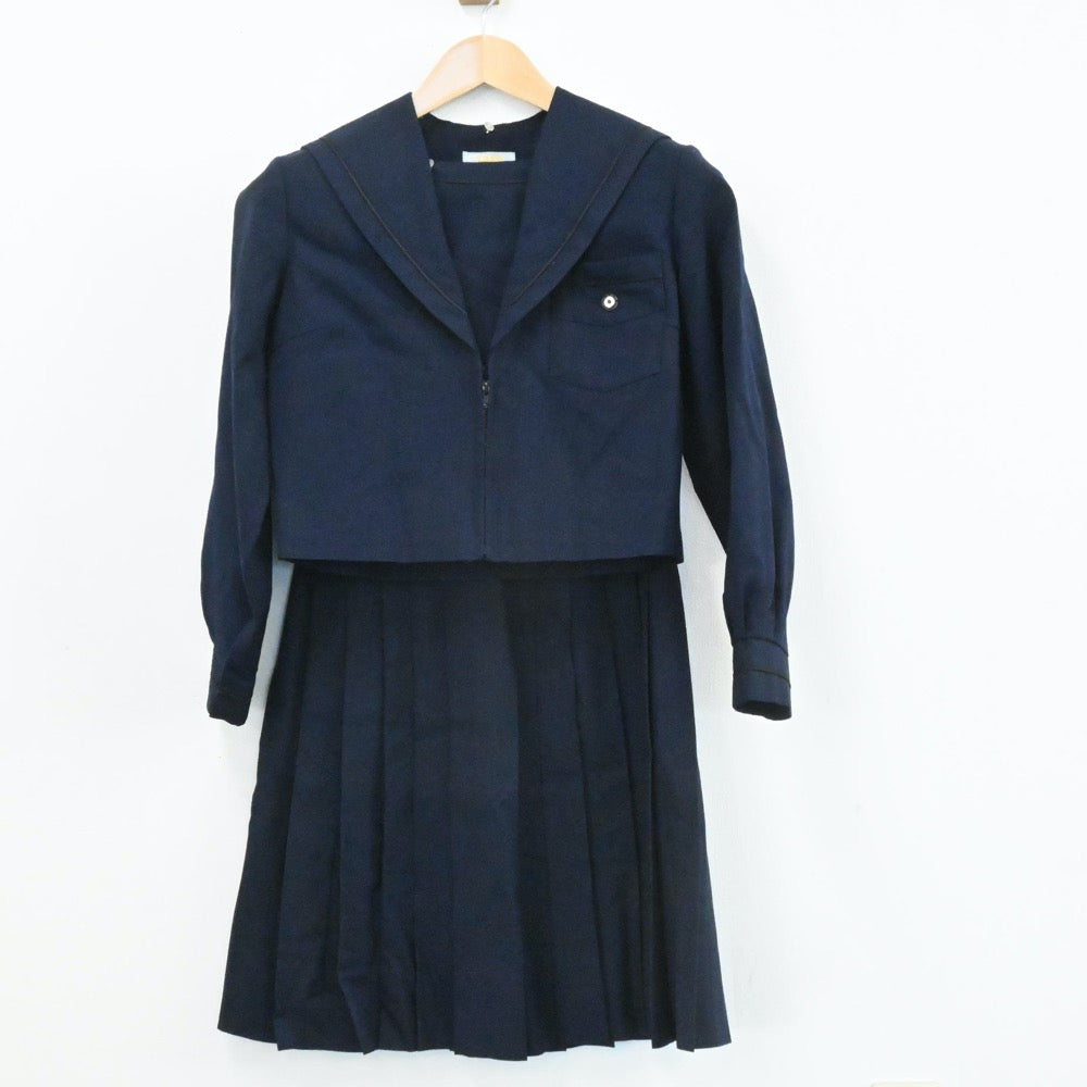 【中古】大阪府 登美丘中学校 女子制服 4点（セーラー服・スカート）sf004050