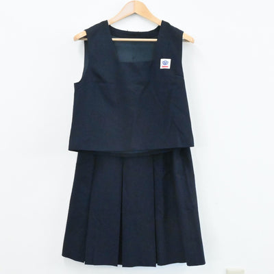 【中古】神奈川県 横須賀市立公郷中学校 女子制服 3点（ブレザー・ベスト・スカート）sf004055