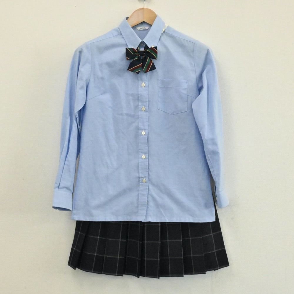 【中古】三重県 英心高等学校 女子制服 5点（ブレザー・シャツ・スカート）sf004075