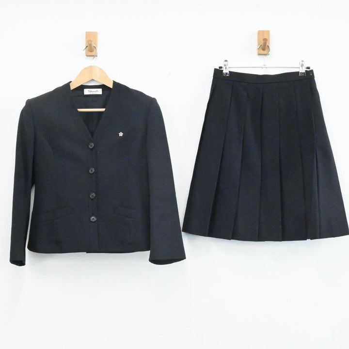 【中古】熊本県 熊本第二高等学校 女子制服 2点（ブレザー・スカート）sf004084