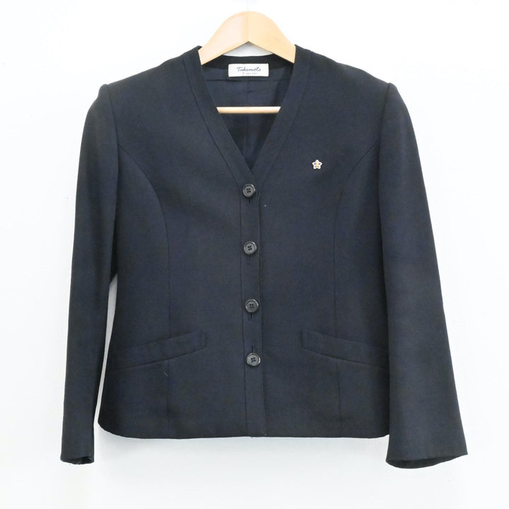 【中古】熊本県 熊本第二高等学校 女子制服 2点（ブレザー・スカート）sf004084