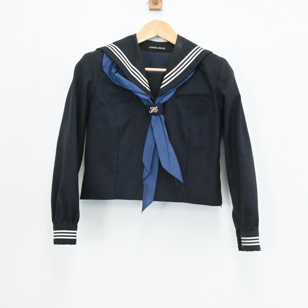 【中古】東京都 石神井南中学校 女子制服 3点（セーラー服・ジャンパースカート）sf004097